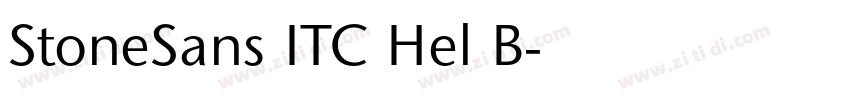 StoneSans ITC Hel B字体转换 StoneSans ITC Hel B字体转换